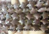 RGBS59 15 inches 14mm faceted star jasper gemstone beads wholesale
