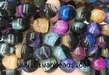 RIBS103 15 inches 14*17mm faceted rice agate gemstone beads wholesale
