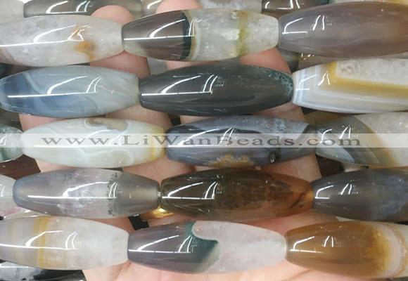 RIBS82 15 inches 13*40mm rice agate gemstone beads wholesale
