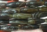 RIBS83 15 inches 13*40mm rice agate gemstone beads wholesale