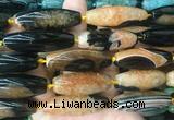 RIBS86 15 inches 13*40mm rice agate gemstone beads wholesale