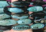RIBS88 15 inches 13*40mm rice agate gemstone beads wholesale