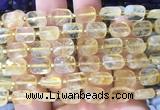 RTBS06 15 inches 8*10mm faceted rectangle citrine beads wholesale