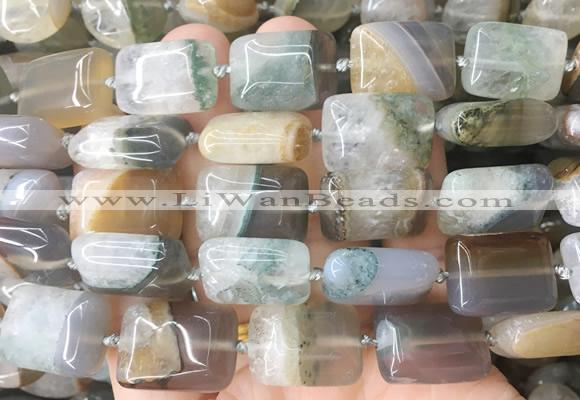 RTBS26 15 inches 15*20mm rectangle Agate gemstone beads wholesale