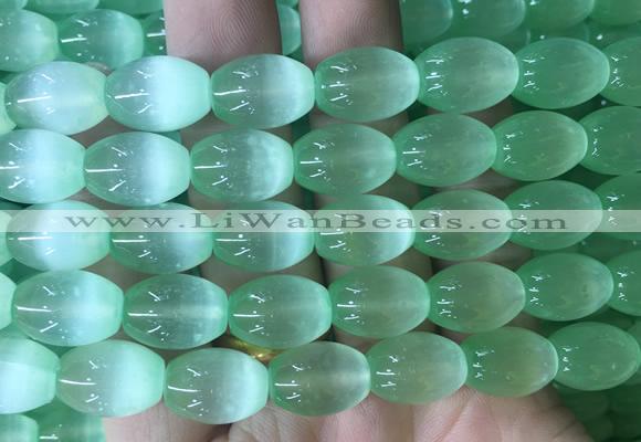 SEBS109 15 inches 10*14mm rice selenite gemstone beads wholesale