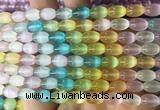 SEBS143 15 inches 6*9mm rice colorful selenite gemstone beads wholesale