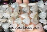 TABS02 15 inches 20*20mm triangle Agate gemstone beads wholesale