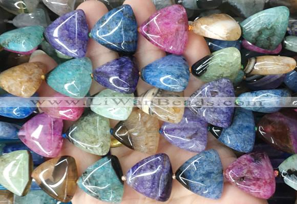 TABS05 15 inches 20*20mm triangle Agate gemstone beads wholesale