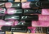 TBBS117 15 inches 13*40mm tube agate gemstone beads wholesale
