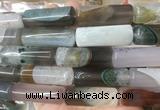 TBBS125 15 inches 13*40mm tube agate gemstone beads wholesale