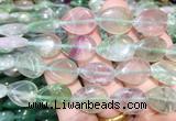 TRBS115 15 inches 13*18mm flat teardrop Fluorite beads wholesale