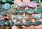 TRBS120 15 inches 13*18mm flat teardrop India agate beads wholesale