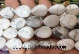 TRBS121 15 inches 13*18mm flat teardrop White howlite beads wholesale