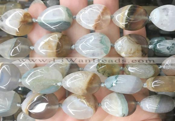 TRBS132 15 inches 15*20mm teardrop Agate gemstone beads wholesale