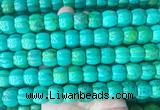 WBBS01 15 inches 9*12mm pumpkin yellow green howlite turquoise beads wholesale