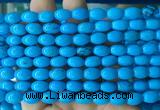 WBBS07 15 inches 7*10mm rice howlite turquoise gemstone beads wholesale