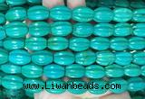 WBBS14 15 inches 12*16mm pumpkin howlite turquoise gemstone beads wholesale