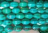 WBBS15 15 inches 15*20mm pumpkin howlite turquoise gemstone beads wholesale