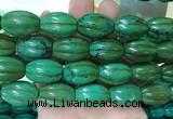 WBBS16 15 inches 16*22mm pumpkin howlite turquoise gemstone beads wholesale