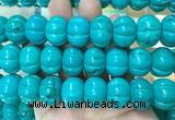WBBS19 15 inches 14*20mm pumpkin howlite turquoise gemstone beads wholesale