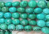 WBBS34 15 inches 18*20mm oval howlite turquoise gemstone beads wholesale