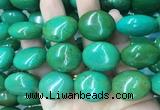 WBBS36 15 inches 23*27mm oval howlite turquoise gemstone beads wholesale
