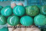 WBBS38 15 inches 27*32mm oval howlite turquoise gemstone beads wholesale