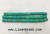 WBBS44 15*22mm carved tube loose howlite turquoise gemstone beads wholesale