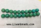 WBBS60 20mm carved round loose howlite turquoise gemstone beads wholesale